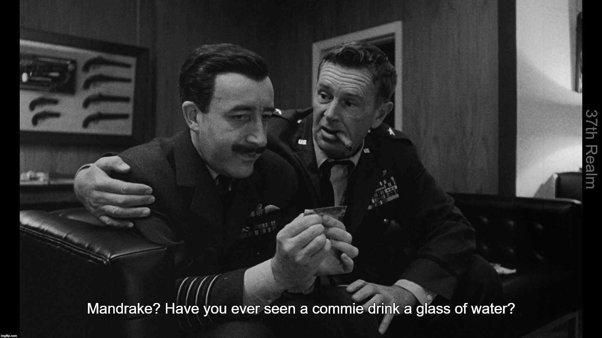 37th Realm; Mandrake? Have you ever seen a commie drink a glass of water? | made w/ Imgflip meme maker