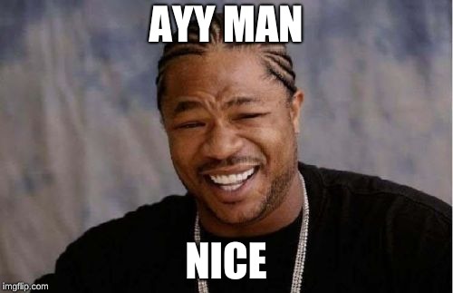 Yo Dawg Heard You Meme | AYY MAN NICE | image tagged in memes,yo dawg heard you | made w/ Imgflip meme maker