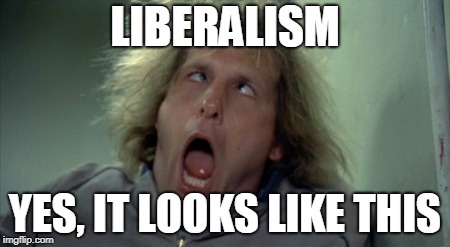 Scary Harry Meme | LIBERALISM; YES, IT LOOKS LIKE THIS | image tagged in memes,scary harry | made w/ Imgflip meme maker