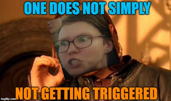One Does Not Simply | ONE DOES NOT SIMPLY; NOT GETTING TRIGGERED | image tagged in memes,one does not simply,triggered liberal,bad photoshop | made w/ Imgflip meme maker