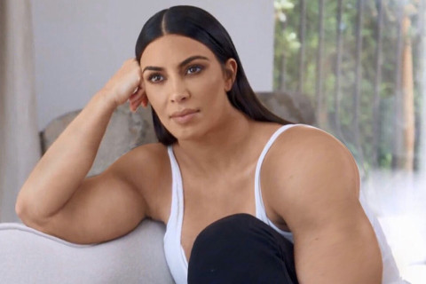 High Quality Gym Kardashian Blank Meme Template