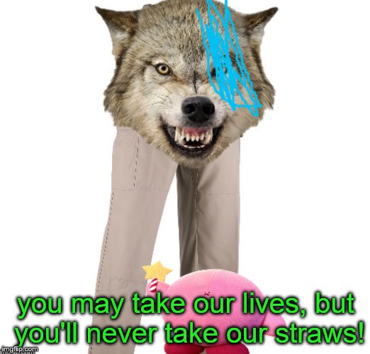 you may take our lives, but you'll never take our straws! | made w/ Imgflip meme maker
