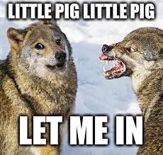 LITTLE PIG LITTLE PIG LET ME IN | made w/ Imgflip meme maker