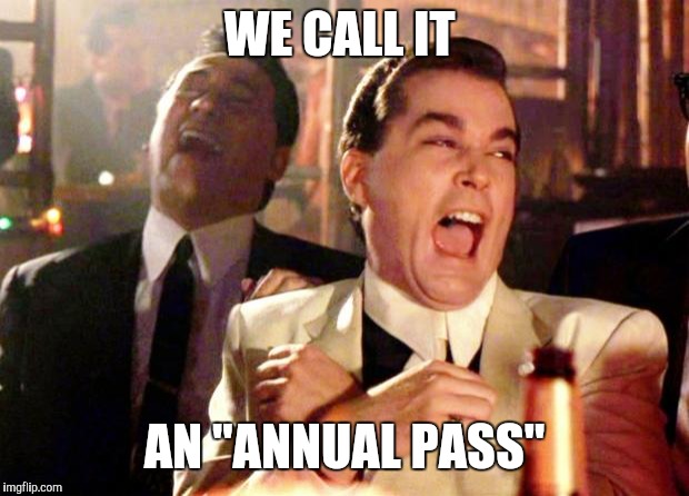Destiny 2 | WE CALL IT; AN "ANNUAL PASS" | image tagged in goodfellas laugh,destiny,destiny 2 | made w/ Imgflip meme maker