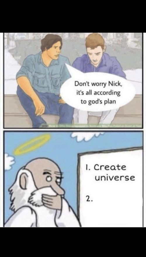 gods plan Blank Meme Template