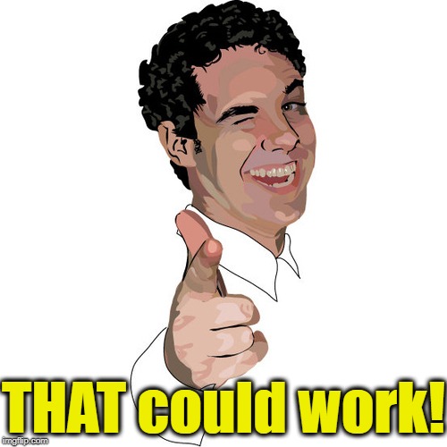 wink | THAT could work! | image tagged in wink | made w/ Imgflip meme maker