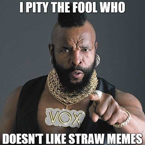 Mr T Pity The Fool Meme | I PITY THE FOOL WHO; DOESN'T LIKE STRAW MEMES | image tagged in memes,mr t pity the fool | made w/ Imgflip meme maker