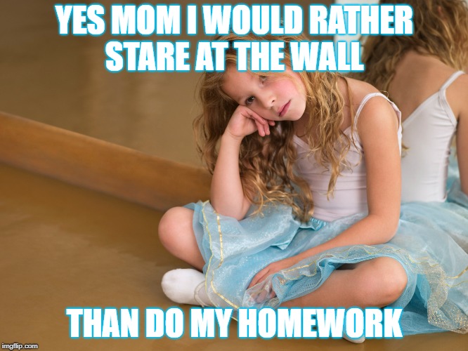 YES MOM I WOULD RATHER STARE AT THE WALL; THAN DO MY HOMEWORK | image tagged in me | made w/ Imgflip meme maker