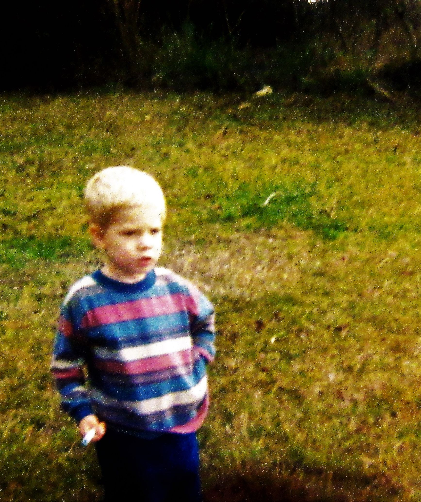 contemplative toddler Blank Meme Template