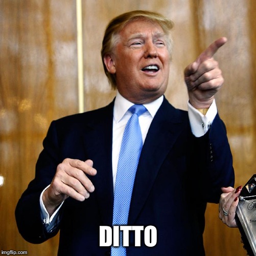 Donal Trump Birthday | DITTO | image tagged in donal trump birthday | made w/ Imgflip meme maker