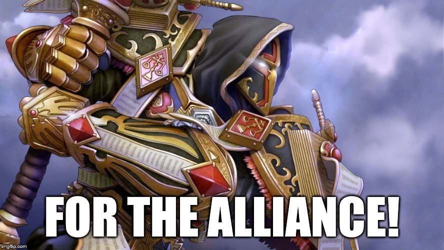 Paladin | FOR THE ALLIANCE! | image tagged in paladin | made w/ Imgflip meme maker