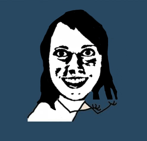 Y u no overly attached girlfriend Blank Meme Template