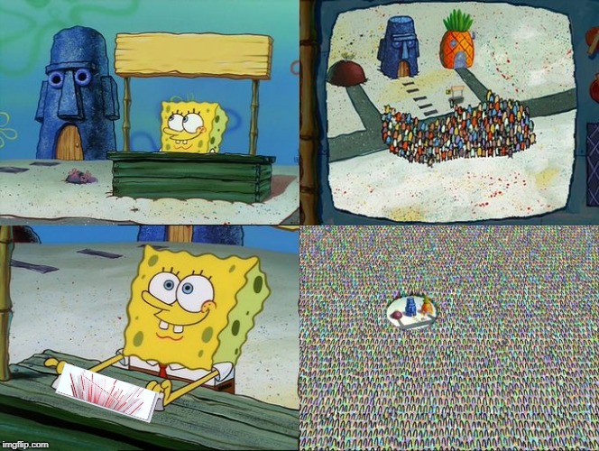 Spongebob hype stand | image tagged in spongebob hype stand | made w/ Imgflip meme maker