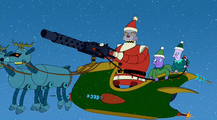 High Quality futurama robot santa Blank Meme Template