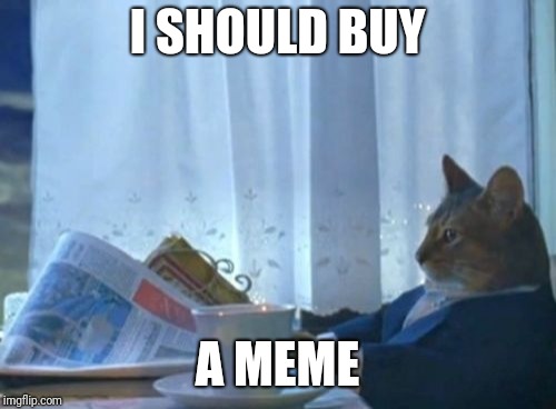 IMGflip: "You've earned 10,000 points!"
Me: | I SHOULD BUY; A MEME | image tagged in memes,i should buy a boat cat | made w/ Imgflip meme maker