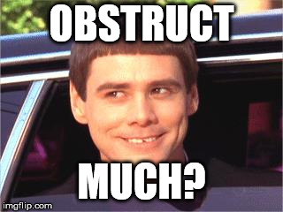 jim carey | OBSTRUCT; MUCH? | image tagged in jim carey | made w/ Imgflip meme maker