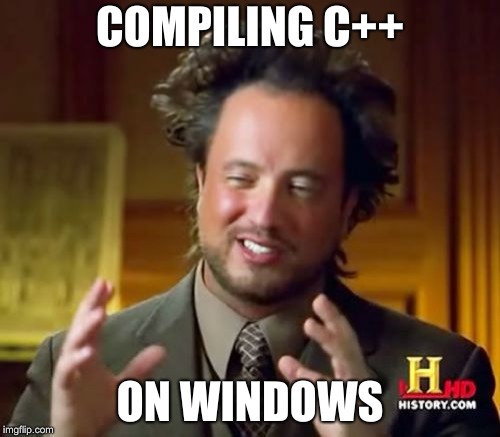 compiling c++ on windows