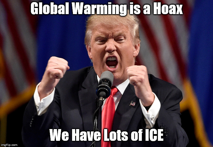 We still have ICE | Global Warming is a Hoax; We Have Lots of ICE | image tagged in global warming,don the john,trump,ice,hoax | made w/ Imgflip meme maker