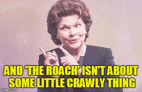 AND 'THE ROACH' ISN'T ABOUT SOME LITTLE CRAWLY THING | made w/ Imgflip meme maker