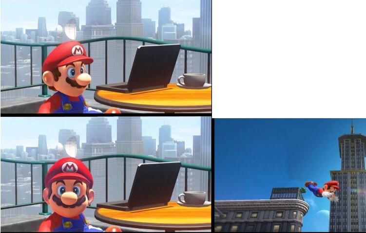 Mario Blank Meme Template