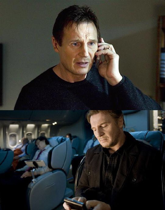 Neeson hang up Blank Meme Template