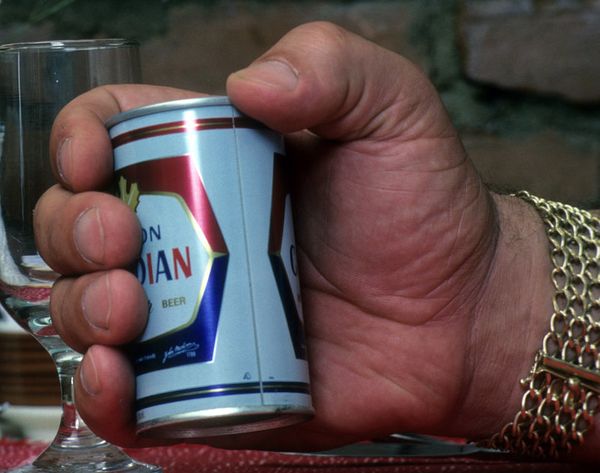 High Quality Andre the giant holding beer can Blank Meme Template