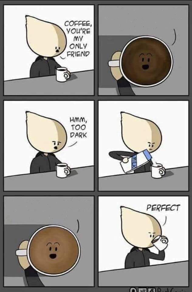 Coffee is too Dark Blank Meme Template