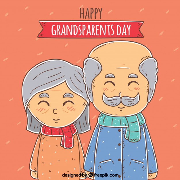 High Quality grandparents day Blank Meme Template