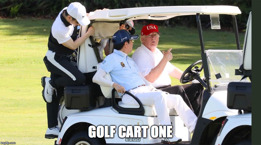 Golf Cart One | GOLF CART ONE | image tagged in funny | made w/ Imgflip meme maker