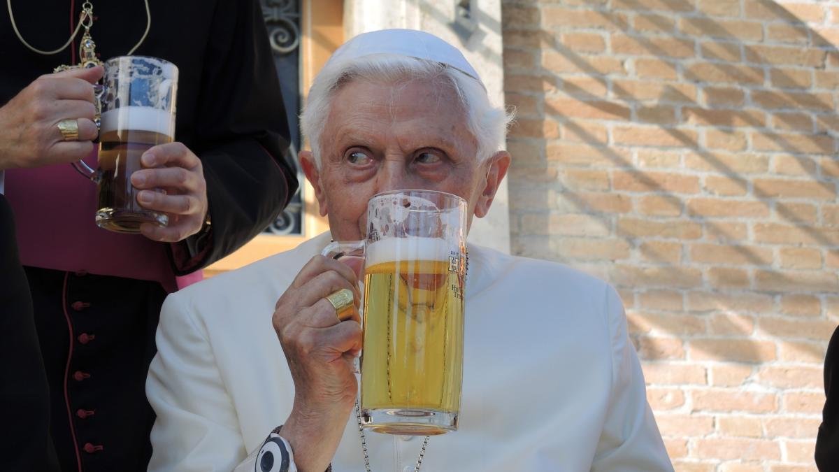 Benedict XVI beer Blank Meme Template