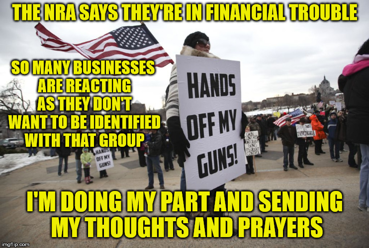 Image result for nra thoughts and prayers
