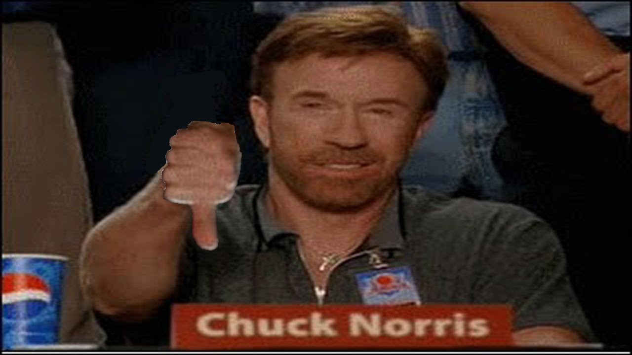 High Quality Chuck Norris Disapproves Blank Meme Template