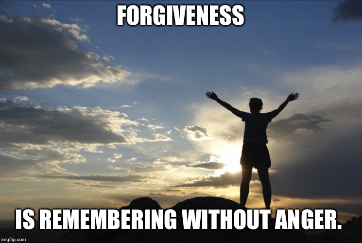 Inspirational  | FORGIVENESS; IS REMEMBERING WITHOUT ANGER. | image tagged in inspirational | made w/ Imgflip meme maker