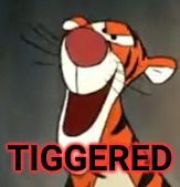 Try not to get Tiggered | TIGGERED | image tagged in tigger,memes,cancer | made w/ Imgflip meme maker
