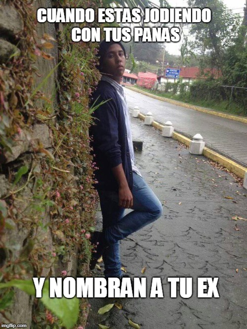 Cuando estas jodiendo con tus panas y nombran a tu ex | CUANDO ESTAS JODIENDO CON TUS PANAS; Y NOMBRAN A TU EX | image tagged in memes | made w/ Imgflip meme maker