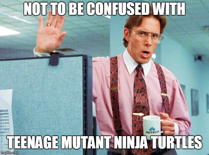 NOT TO BE CONFUSED WITH TEENAGE MUTANT NINJA TURTLES | made w/ Imgflip meme maker