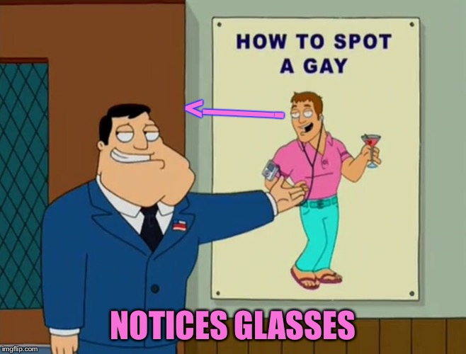 <——- NOTICES GLASSES | made w/ Imgflip meme maker