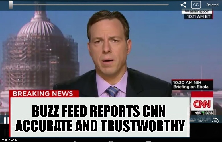 CNN Crazy News Network | BUZZ FEED REPORTS CNN ACCURATE AND TRUSTWORTHY | image tagged in cnn crazy news network | made w/ Imgflip meme maker