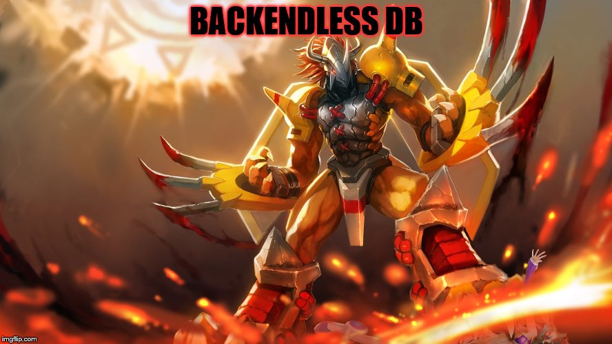  BACKENDLESS DB | made w/ Imgflip meme maker