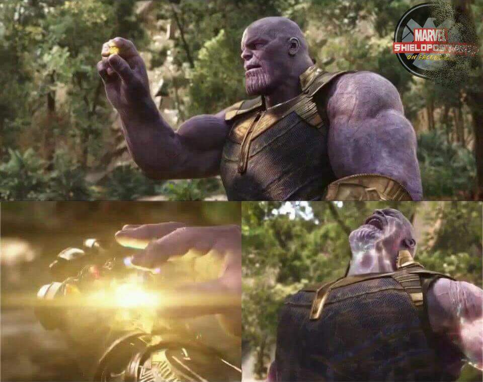 Thanos mind stone Blank Meme Template