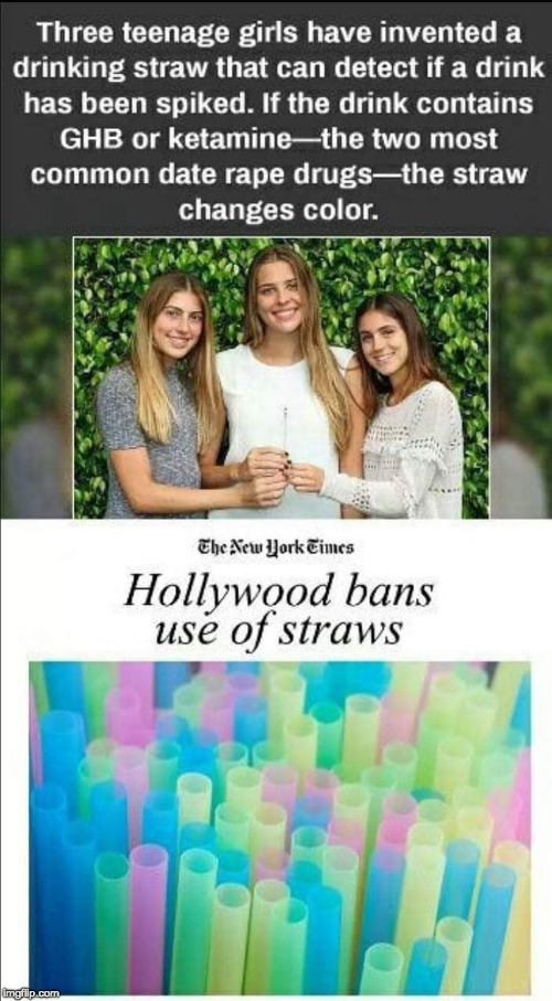 image tagged in straws,hollywood,rape | made w/ Imgflip meme maker