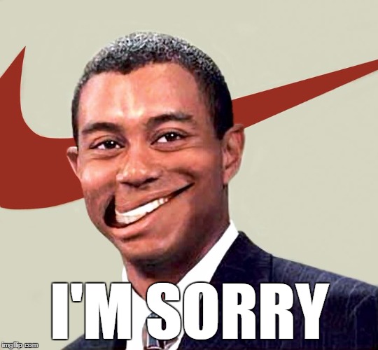 i'm sorry | I'M SORRY | image tagged in nike smile | made w/ Imgflip meme maker