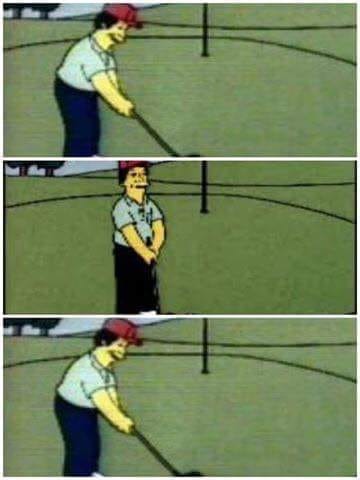 Simpson golf Blank Meme Template