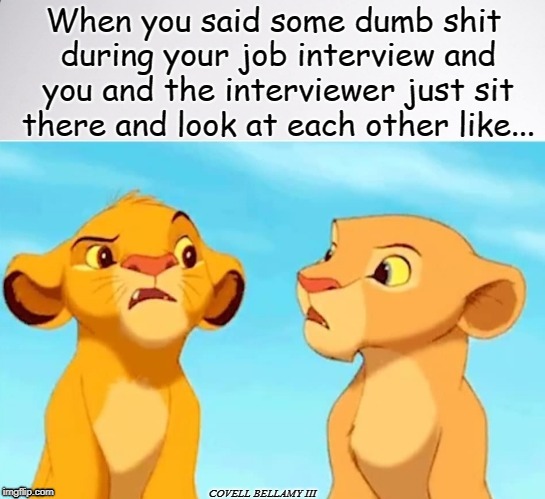image tagged in stupid talk job interview | made w/ Imgflip meme maker