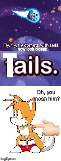 What a reference. | now look closer. T; Oh, you mean him? 👈🏻 | image tagged in memes,sonic | made w/ Imgflip meme maker