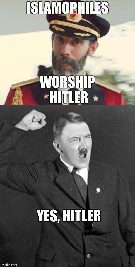 This one is for you defjemyfakemail.tk. Hope you like it! | ISLAMOPHILES; WORSHIP HITLER; YES, HITLER | image tagged in radical islam,islam,adolf hitler,ellen degeneres | made w/ Imgflip meme maker