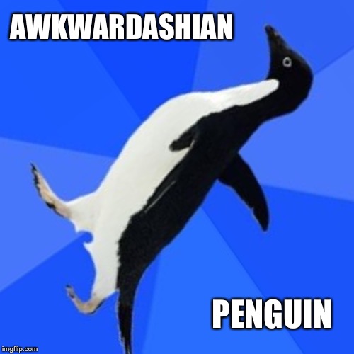 Awkwardashian Penguin  | AWKWARDASHIAN; PENGUIN | image tagged in socially awkward penguin bed pose,kim kardashian awkward bed pose,socially awkward penguin,socially awesome awkward penguin | made w/ Imgflip meme maker