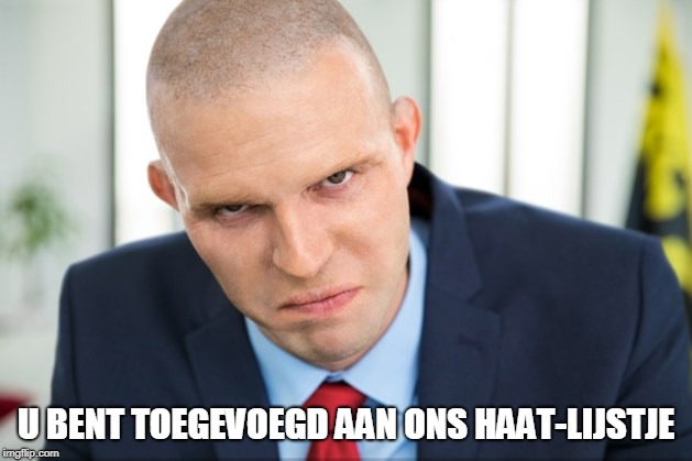 U BENT TOEGEVOEGD AAN ONS HAAT-LIJSTJE | made w/ Imgflip meme maker