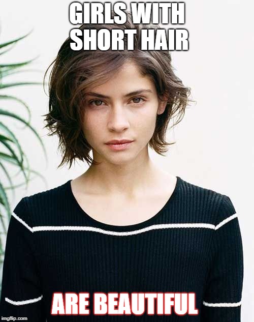 Girls with short hair or long hair  Meme by Evanse  Memedroid