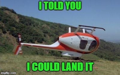 I TOLD YOU I COULD LAND IT | made w/ Imgflip meme maker